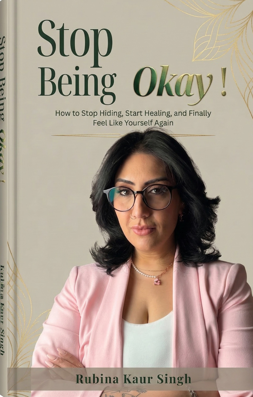 Stop Being Okay book mockup